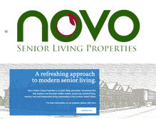 Tablet Screenshot of novolivingproperties.com